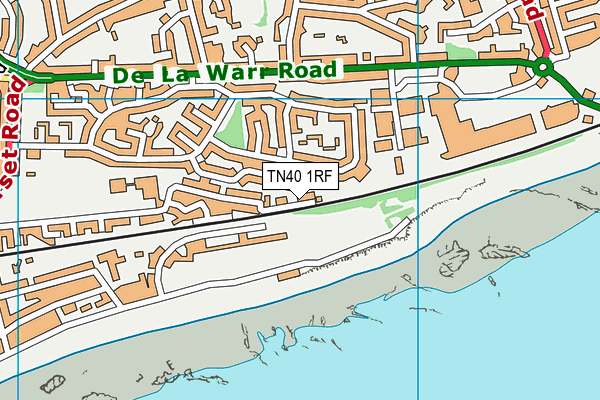 TN40 1RF map - OS VectorMap District (Ordnance Survey)