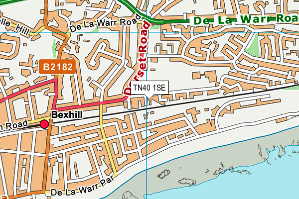 TN40 1SE map - OS VectorMap District (Ordnance Survey)