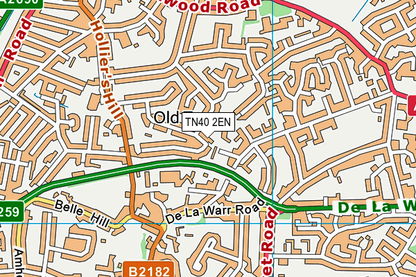 TN40 2EN map - OS VectorMap District (Ordnance Survey)