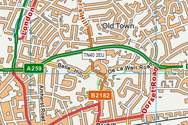 TN40 2EU map - OS VectorMap District (Ordnance Survey)