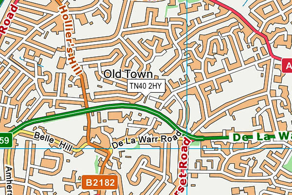 TN40 2HY map - OS VectorMap District (Ordnance Survey)