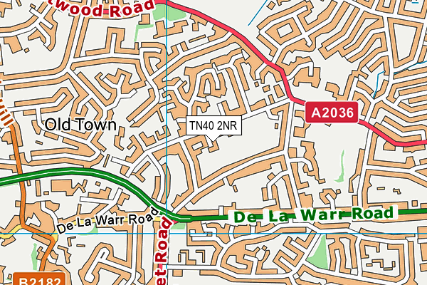 TN40 2NR map - OS VectorMap District (Ordnance Survey)