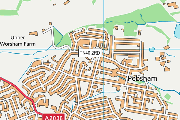 TN40 2RD map - OS VectorMap District (Ordnance Survey)