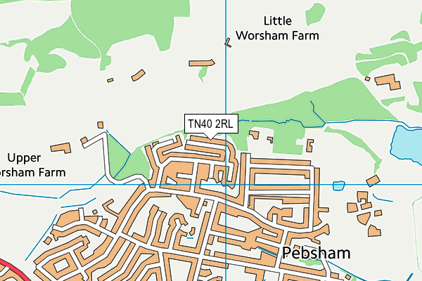 TN40 2RL map - OS VectorMap District (Ordnance Survey)