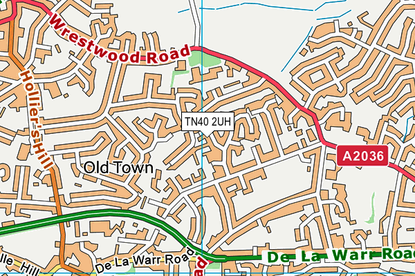 TN40 2UH map - OS VectorMap District (Ordnance Survey)