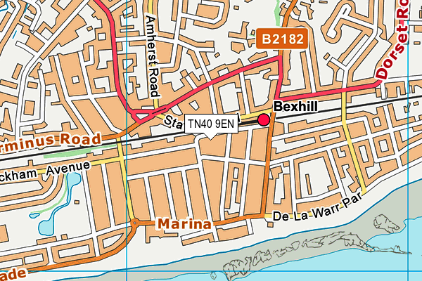 TN40 9EN map - OS VectorMap District (Ordnance Survey)