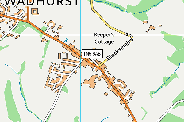 TN5 6AB map - OS VectorMap District (Ordnance Survey)