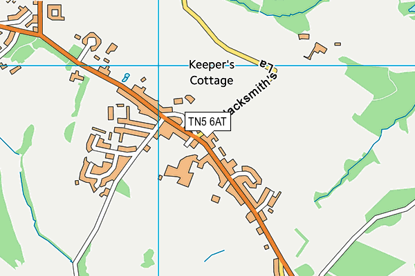 TN5 6AT map - OS VectorMap District (Ordnance Survey)