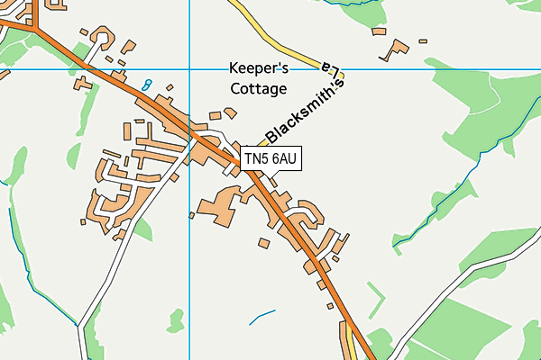 TN5 6AU map - OS VectorMap District (Ordnance Survey)