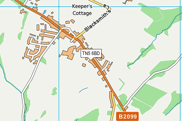 TN5 6BD map - OS VectorMap District (Ordnance Survey)
