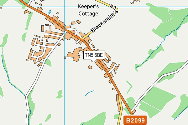 TN5 6BE map - OS VectorMap District (Ordnance Survey)