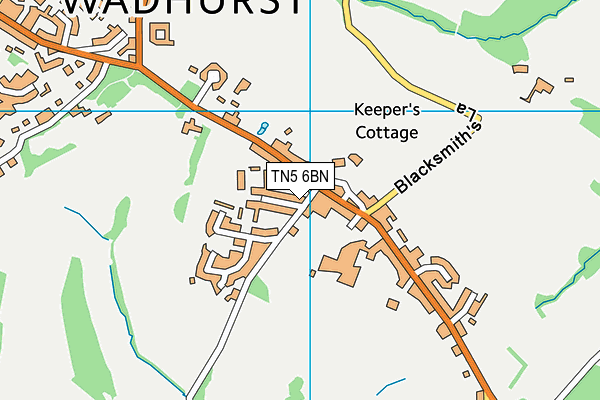 TN5 6BN map - OS VectorMap District (Ordnance Survey)