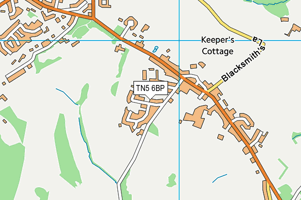TN5 6BP map - OS VectorMap District (Ordnance Survey)