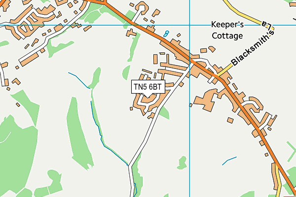 TN5 6BT map - OS VectorMap District (Ordnance Survey)