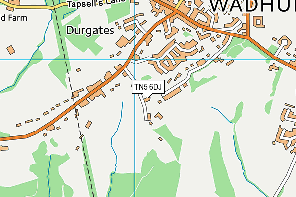 TN5 6DJ map - OS VectorMap District (Ordnance Survey)