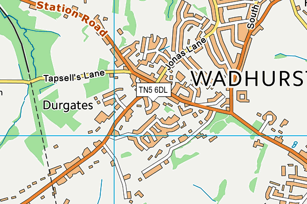 TN5 6DL map - OS VectorMap District (Ordnance Survey)