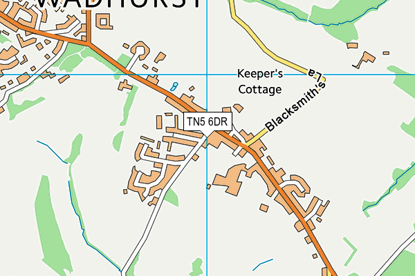 TN5 6DR map - OS VectorMap District (Ordnance Survey)