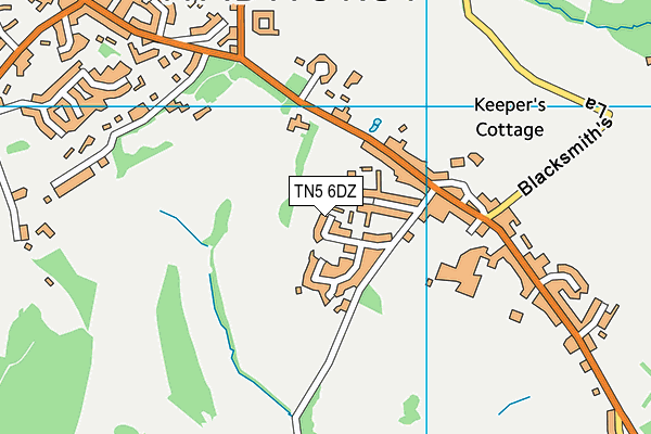 TN5 6DZ map - OS VectorMap District (Ordnance Survey)