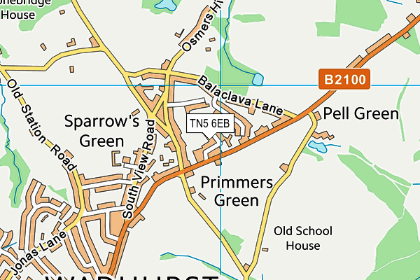 Map of WADHURST DELICATESSEN LTD at district scale