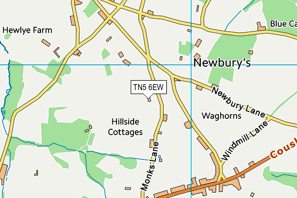 TN5 6EW map - OS VectorMap District (Ordnance Survey)