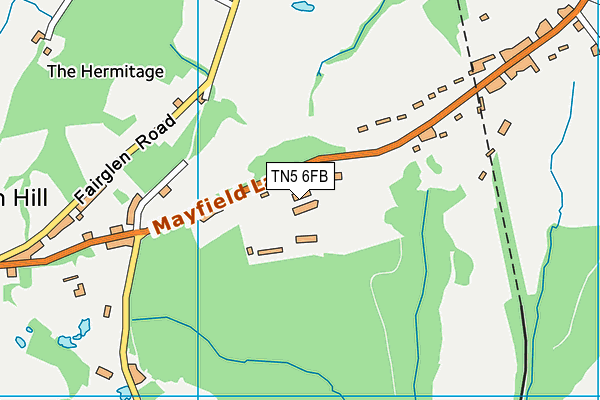 TN5 6FB map - OS VectorMap District (Ordnance Survey)