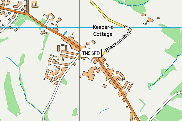 TN5 6FD map - OS VectorMap District (Ordnance Survey)