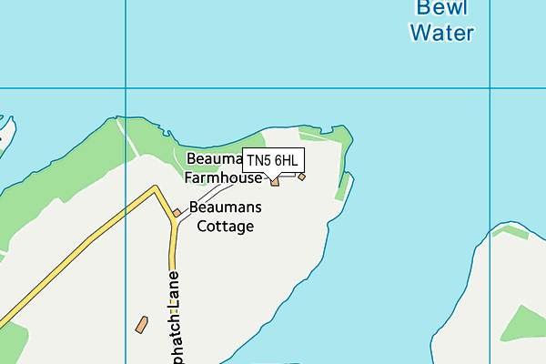 TN5 6HL map - OS VectorMap District (Ordnance Survey)