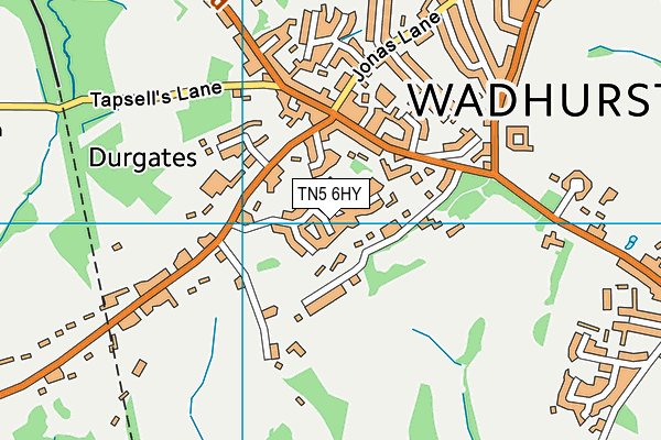 TN5 6HY map - OS VectorMap District (Ordnance Survey)