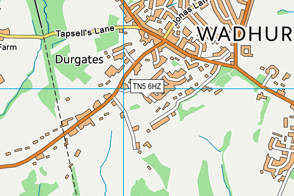 TN5 6HZ map - OS VectorMap District (Ordnance Survey)