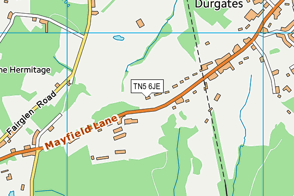 TN5 6JE map - OS VectorMap District (Ordnance Survey)
