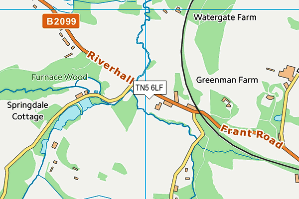 TN5 6LF map - OS VectorMap District (Ordnance Survey)