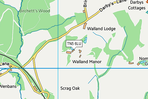 TN5 6LU map - OS VectorMap District (Ordnance Survey)