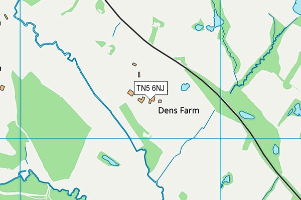 TN5 6NJ map - OS VectorMap District (Ordnance Survey)