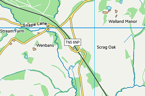 TN5 6NP map - OS VectorMap District (Ordnance Survey)