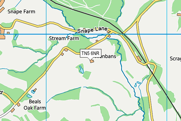 TN5 6NR map - OS VectorMap District (Ordnance Survey)