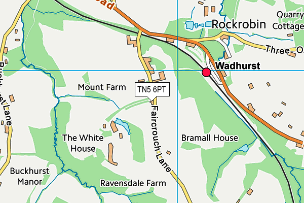 The Mount Camphill Community Ltd map (TN5 6PT) - OS VectorMap District (Ordnance Survey)