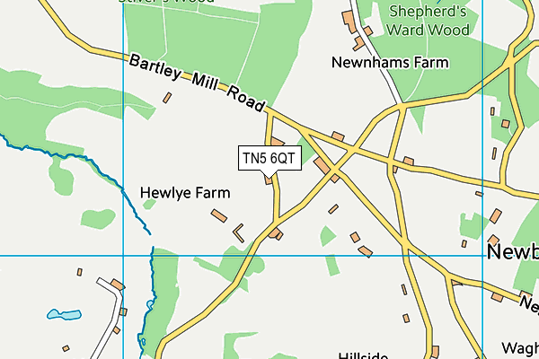 TN5 6QT map - OS VectorMap District (Ordnance Survey)