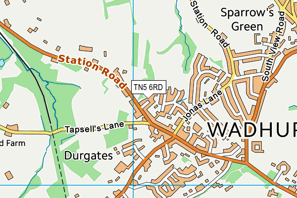 TN5 6RD map - OS VectorMap District (Ordnance Survey)
