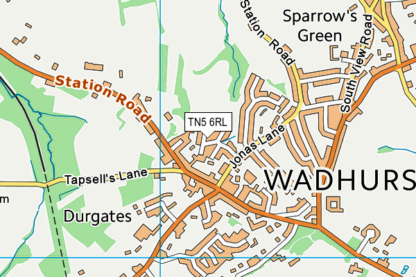 TN5 6RL map - OS VectorMap District (Ordnance Survey)