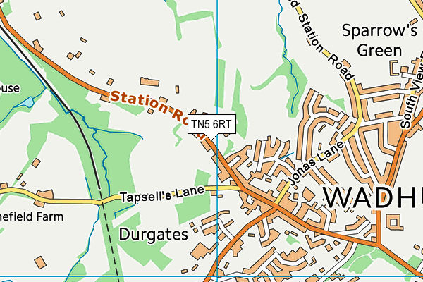 TN5 6RT map - OS VectorMap District (Ordnance Survey)