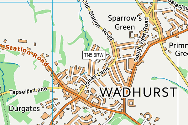 Map of WADHURST EXOTICS LIMITED at district scale