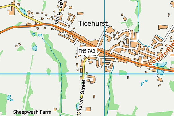 TN5 7AB map - OS VectorMap District (Ordnance Survey)