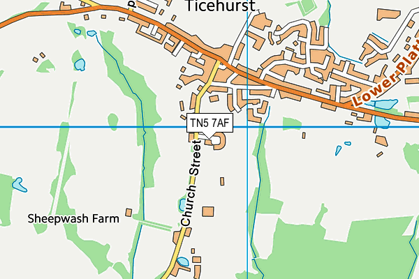 Map of EDEN COURT (TICEHURST) MANAGEMENT COMPANY LIMITED at district scale