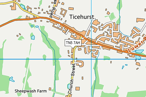 TN5 7AH map - OS VectorMap District (Ordnance Survey)