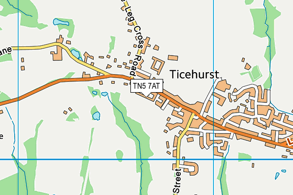 TN5 7AT map - OS VectorMap District (Ordnance Survey)