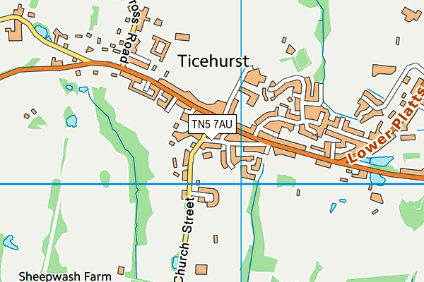 TN5 7AU map - OS VectorMap District (Ordnance Survey)