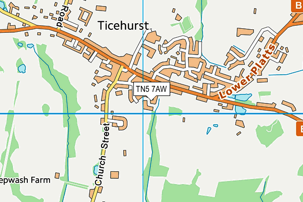 TN5 7AW map - OS VectorMap District (Ordnance Survey)