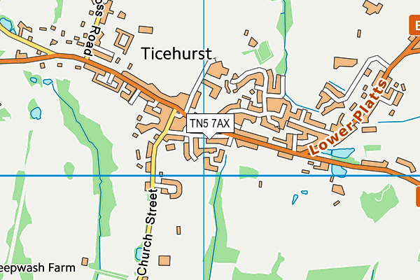 TN5 7AX map - OS VectorMap District (Ordnance Survey)