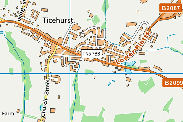 TN5 7BB map - OS VectorMap District (Ordnance Survey)
