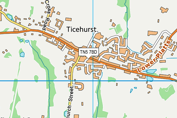 TN5 7BD map - OS VectorMap District (Ordnance Survey)